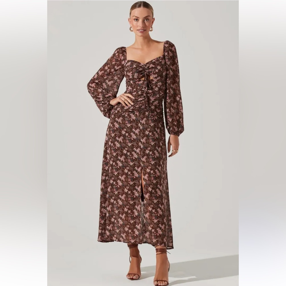 Astr the label floral maxi dress